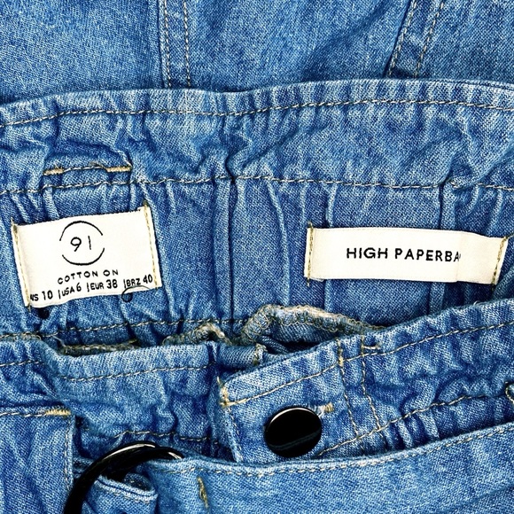 ♡ Cotton On High Paperbag Shorts ♡ - Picture 3 of 4